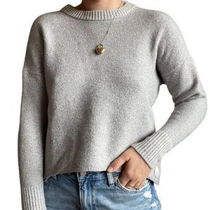 Allbirds Womens Light Gray 100% Merino Wool Sweatshirt Sweater Jumper  Sz M